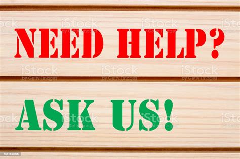 Need Help Ask Us Stock Photo - Download Image Now - iStock