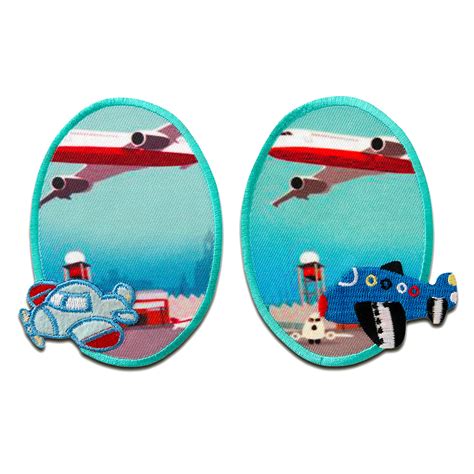 Fragst du dich vielleicht auch, wie du das kleine energiebündel im flugzeug. Aufnäher / Bügelbild - Set Flugzeug Kinder Tier 2 Stück - blau - 9,6x7,6cm - Patch Aufbügler ...