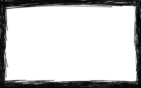 4 Rectangle Scribble Frame Png Transparent