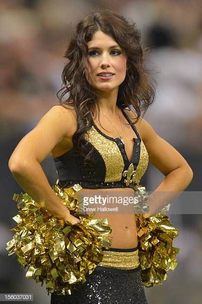 A New Orleans Saints Cheerleader Stands On The Sideline During The Hottest Nfl Cheerleaders