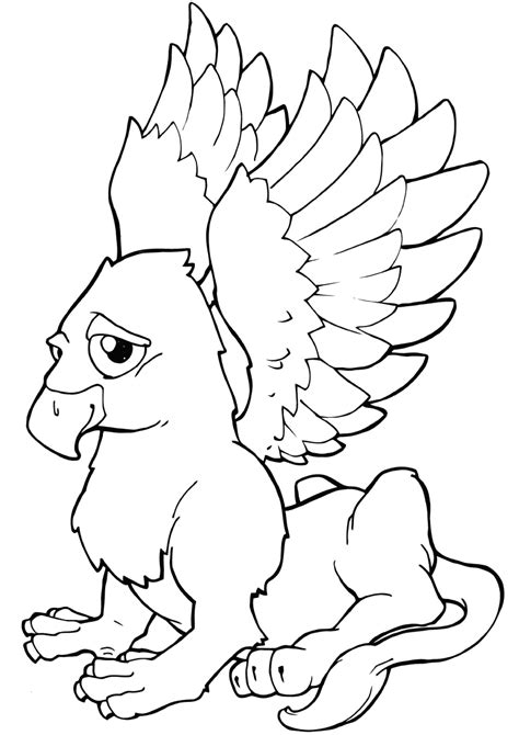 Griffin coloring pages | Coloring pages to download and print
