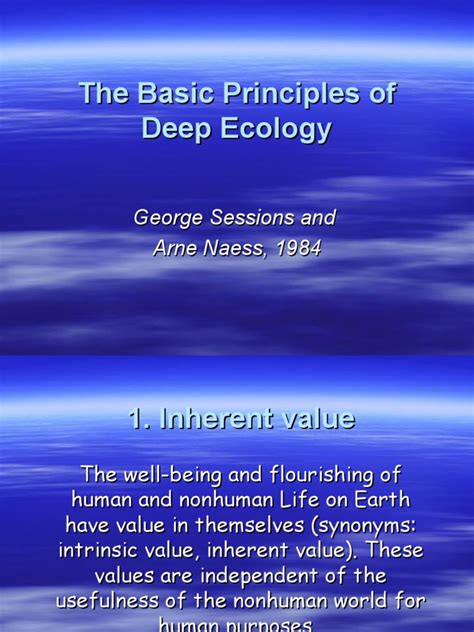 0 Deep Ecology Basic Principles Pdf