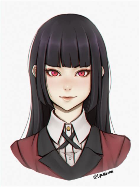 liya nikorov jabami yumeko kakegurui absurdres bad id bad pixiv id highres 1girl bangs