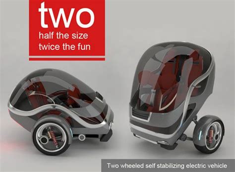 Gyro Two Wheeled Gyroscopically Stabilized Electric Vehicle By Carlos