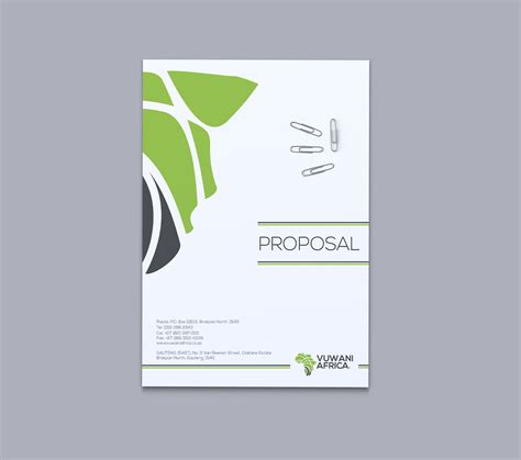 Proposal Cover Page Template