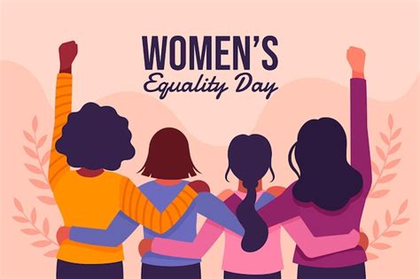 Free Vector Cartoon Womens Equality Day Illustration