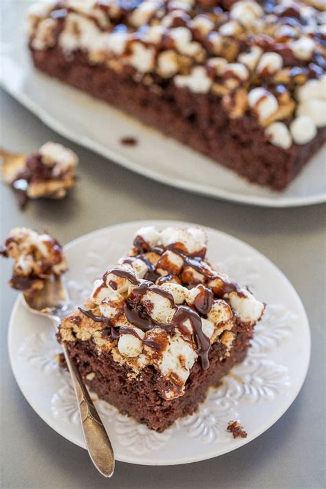 Smores Poke Cake Averie Cooks