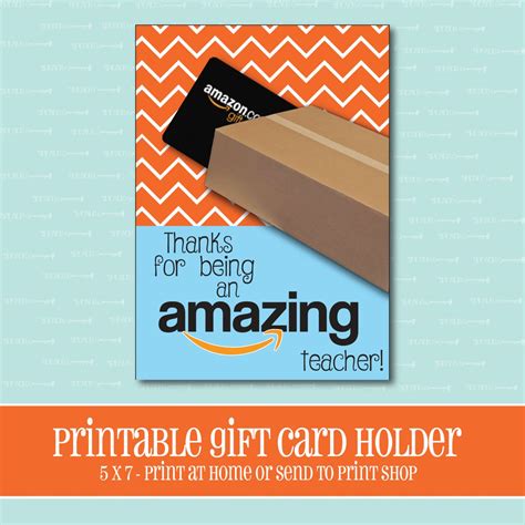Instant Download Amazon T Card Holder Amazing Teacher Etsy