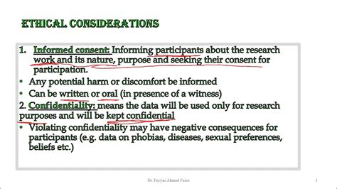Informed Consent And Confidentiality In Research Youtube