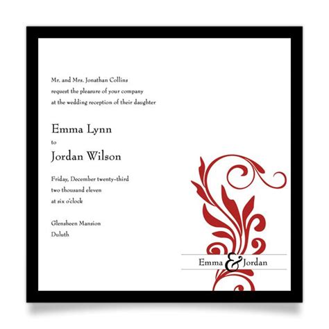 The best way to choose a design is by deciding what style you are looking for. Post-wedding Dinner Invitation Wording
