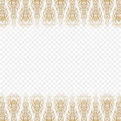 Thai Golden Vector Design Images Golden Thai Pattern Batik Border