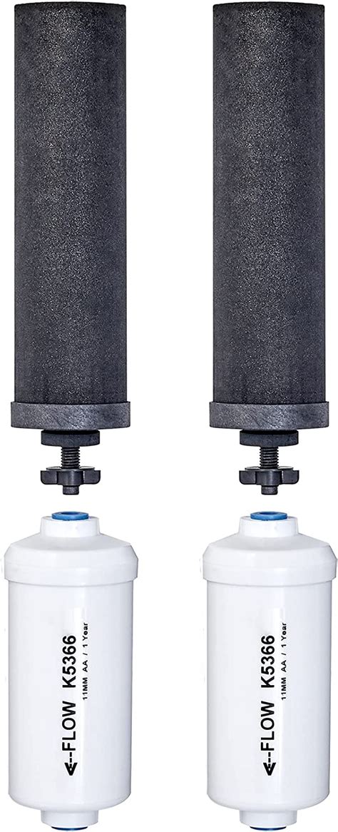 2 Black Berkey Replacement Filters And 2 Pf 2 Fluoride Filters Amazon
