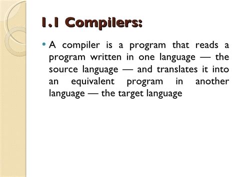 A compiler is a software which converts the source code to the object code. What is Compiler?