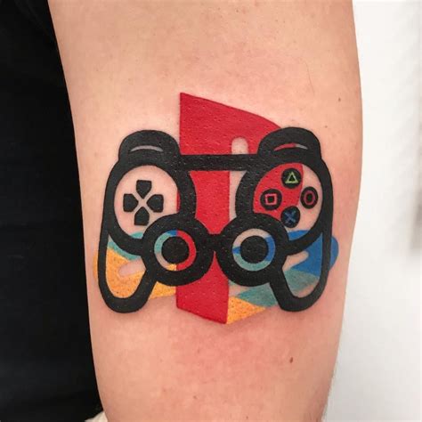 Playstation Controller Tattoo Video Game Tattoo Gamer Tattoos Marvel