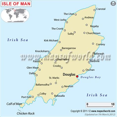Isle Of Man Europe Map