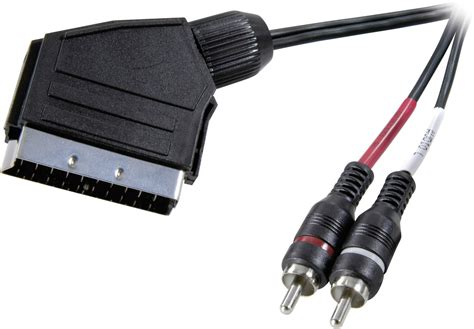 speaka professional sp 7870676 scart cinch audio priključni kabel [1x scart utikač 2x muški