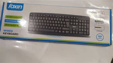 110 Keys Black Fkb 102 Plus Foxin Wired Keyboard At Rs 280 In Gurgaon