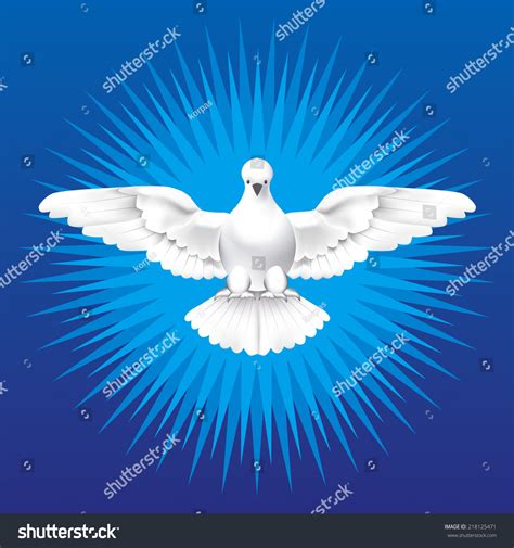 Holy Spirit White Dove Holy Spirit Stock Vector Royalty Free