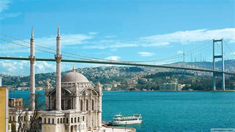 İstanbul Boğaz Köprüsü Full Hd Masaüstü Arkaplanı Ve Duvar Kağıdı