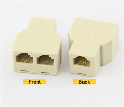 Rj11 6p4c 4 Pin Inline Network Splitter Connector Adapter Lots