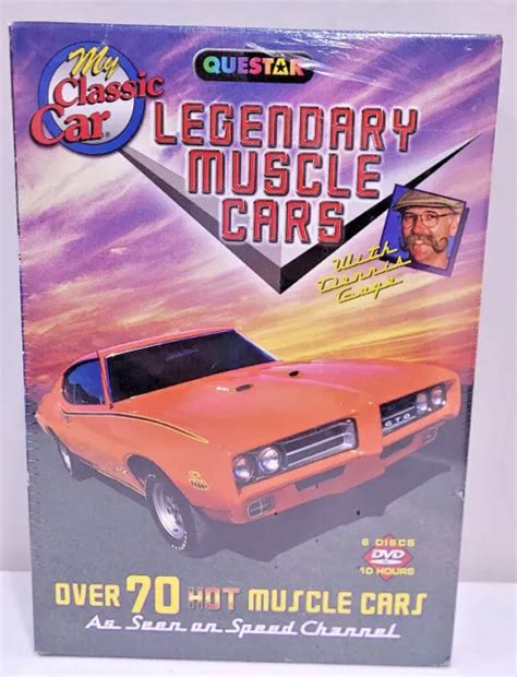 Questar Legendary Muscle Cars~6 Dvd Box Set Dennis Gage As Seen On