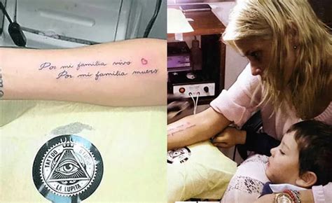 El Nuevo Tatuaje De Nazarena Vélez En Homenaje A Fabián Rodríguez Su Emotivo Significado