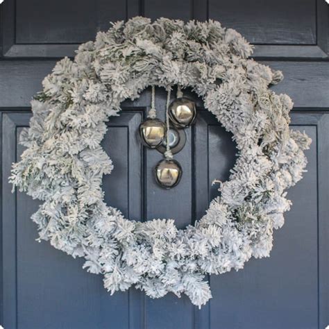 How To Make An Easy Diy Flocked Wreath