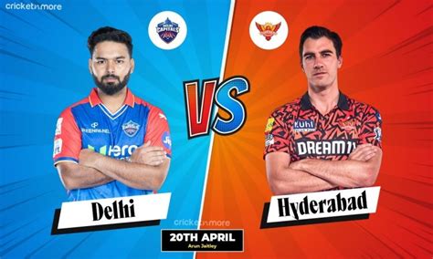 Dc Vs Srh Th Match Dream Team Indian Premier League On