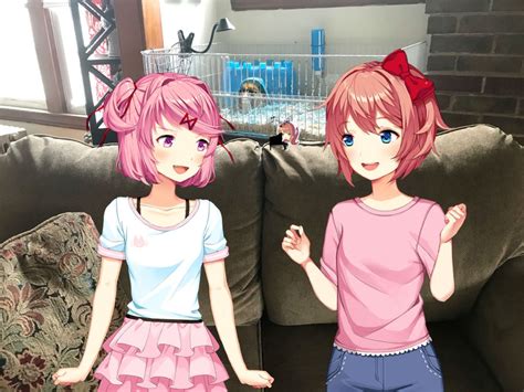 Sayori And Natsuki Are Talking About The Latest In Anime And Manga Ddlc
