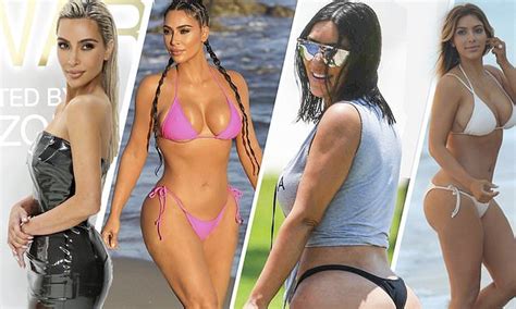 The Changing Shape Of Kim Kardashian How The Former Queen Of Curves Has Slimmed Down Over The