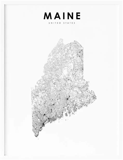Maine Map With Cities And Highways Explore With Ease