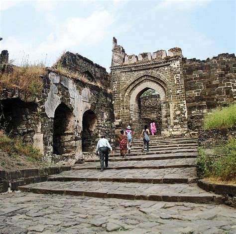 Stock Pictures Daulatabad Fort Near Aurangabad
