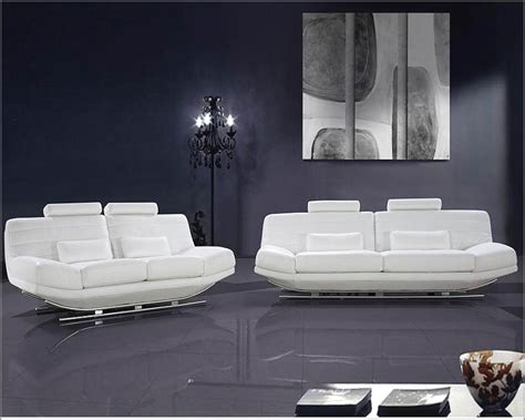 ultra modern design white leather sofa set