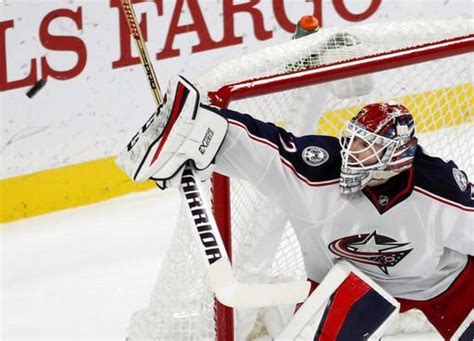 — columbus blue jackets (@bluejacketsnhl) july 5, 2021. Columbus Blue Jackets goalie Sergei Bobrovsky (72) stops a ...