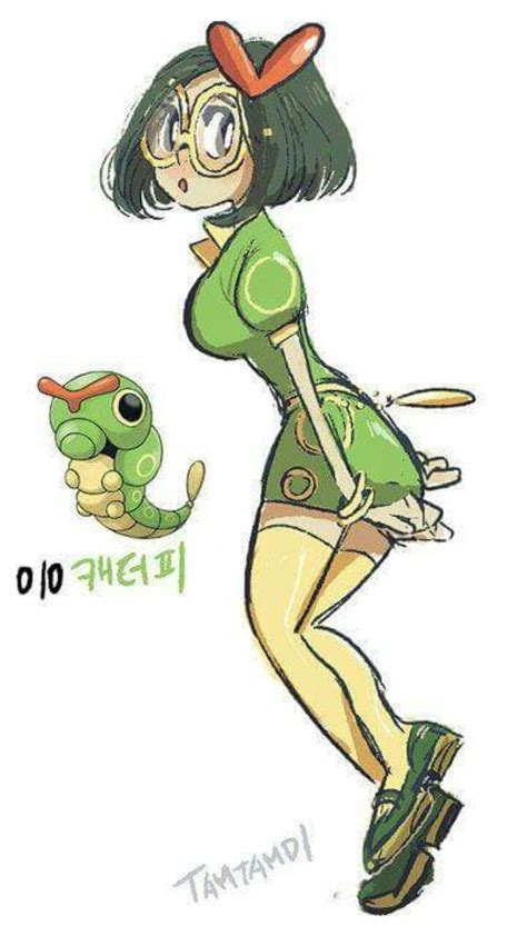 Caterpie Human Version Cosplay Gijinka Pokemon Oc Pokemon Pokemon People Pokemon Fusion