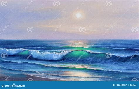 Sunset Painting Ocean Amazon Com 16 20 Original Oil Seascape Painting