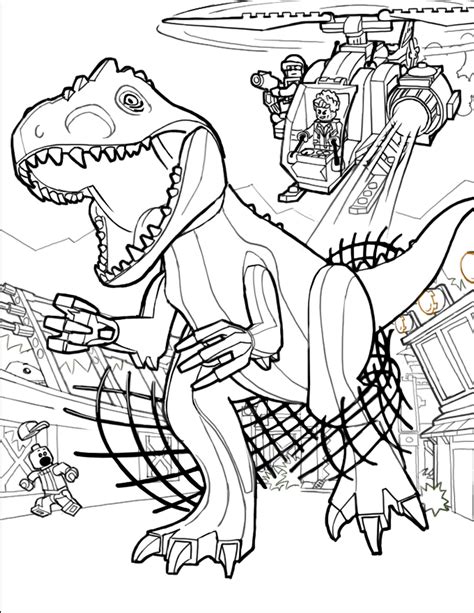 Jurassic World Dinosaur Coloring Pages At Free