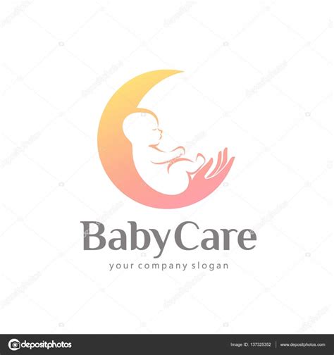 Vector Logo Design Of Baby Care Motherhood And Childbearing Stock