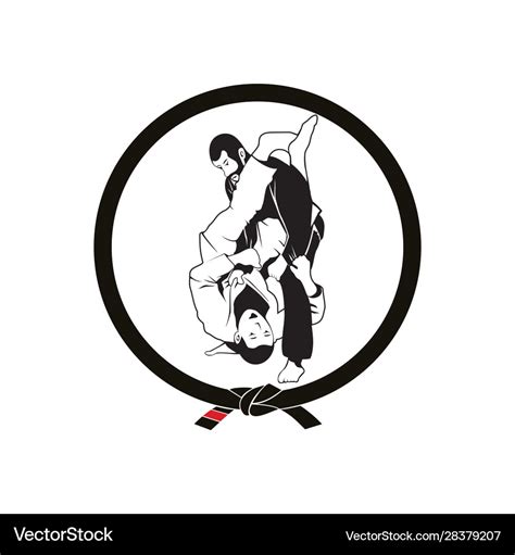 Jiu Jitsu Logo Royalty Free Vector Image Vectorstock