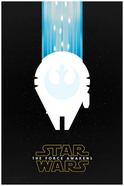 Star Wars The Force Awakens Minimalist Poster By Whispers In The