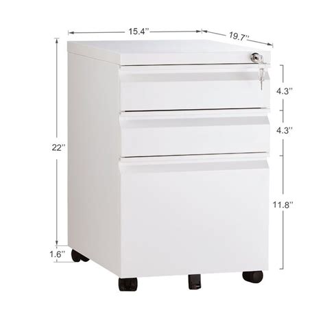 Broken file cabinet comes in for a common and simple fix anyone can do. DEVAISE 3 Drawer Metal File Cabinet with Lock in White 15 ...