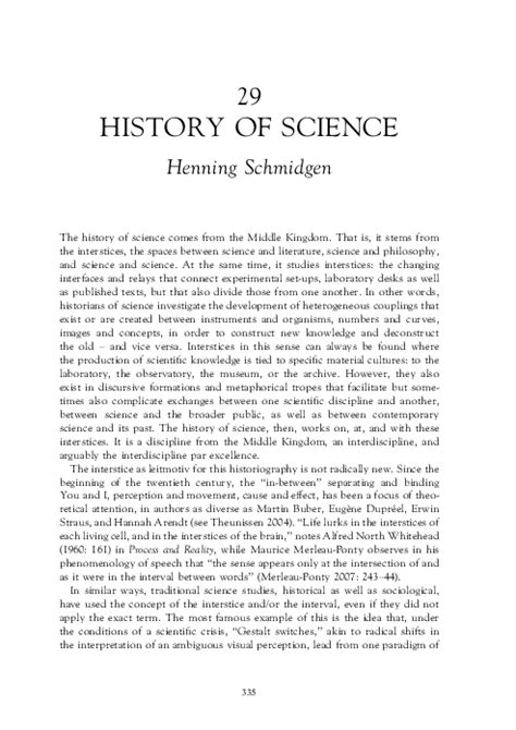 Pdf History Of Science Henning Schmidgen