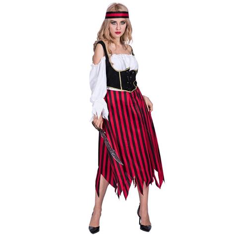 Find deals on products in costumes & acc. Halloween Costume Masquerade Cos Caribbean Pirates of the Caribbean Female Pirate female Adult ...