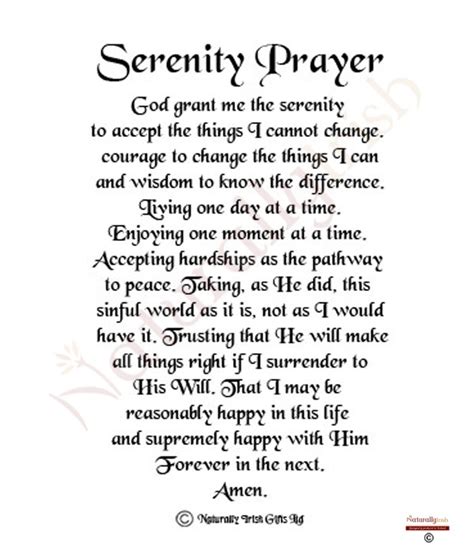 5 Best Images Of Complete Serenity Prayer Printable