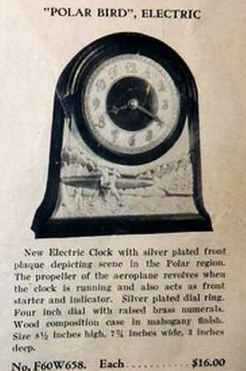 Vintage Chronart Polar Bird Shelf Clock Collectors Weekly