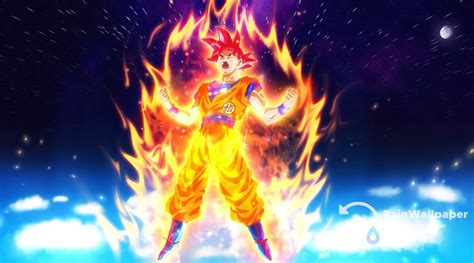 Fire Goku Dragon Ball Super By Jimking On Deviantart