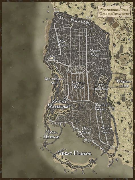Waterdeep Fantasy Map Making Fantasy City Map Fantasy Map