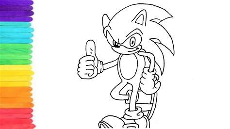 Como Dibujar A Super Sonic Sega Youtube