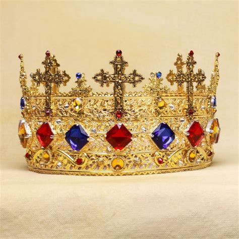 King Crown Crown Mens Crown Male Crown Medieval Etsy