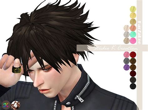 Sims 4 Male Anime Hair Spiked Hair